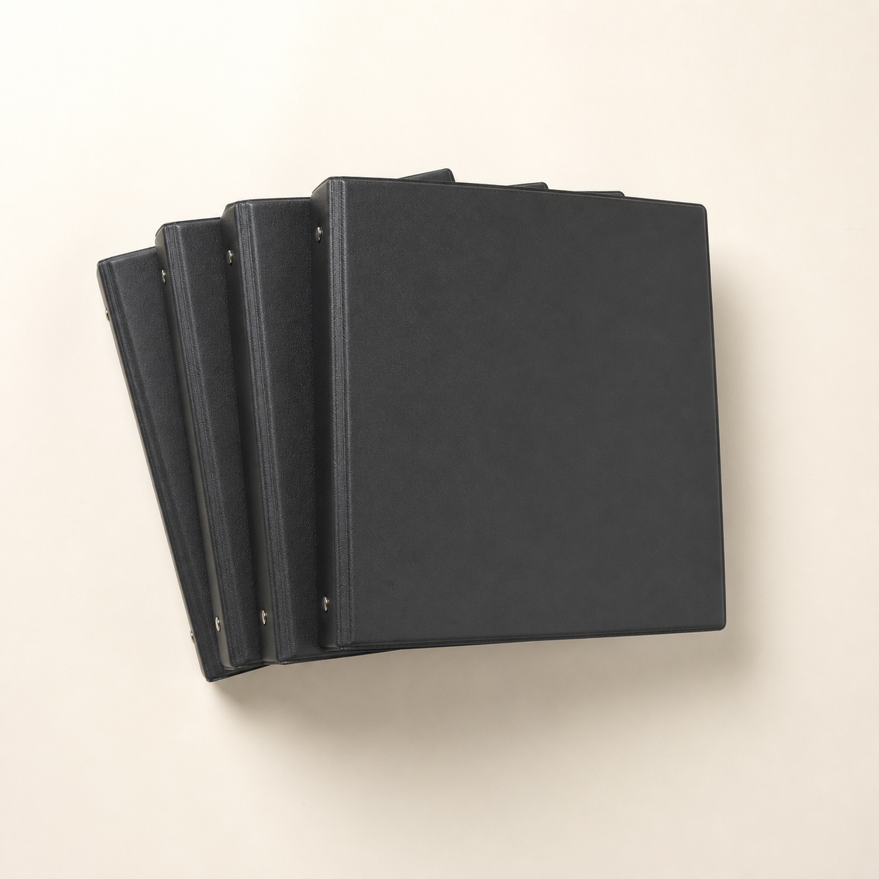Heavy-Duty 3-Ring Binders, 4 Pack